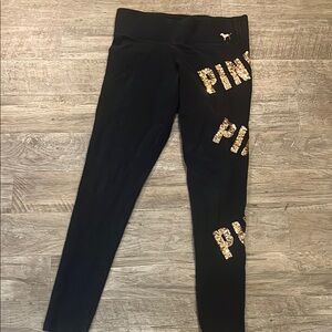 Pink Victoria’s Secret yoga pants